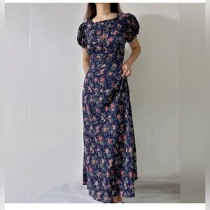DOEN GISELLE DRESS -- AEGEAN WINDING VINE FLORAL